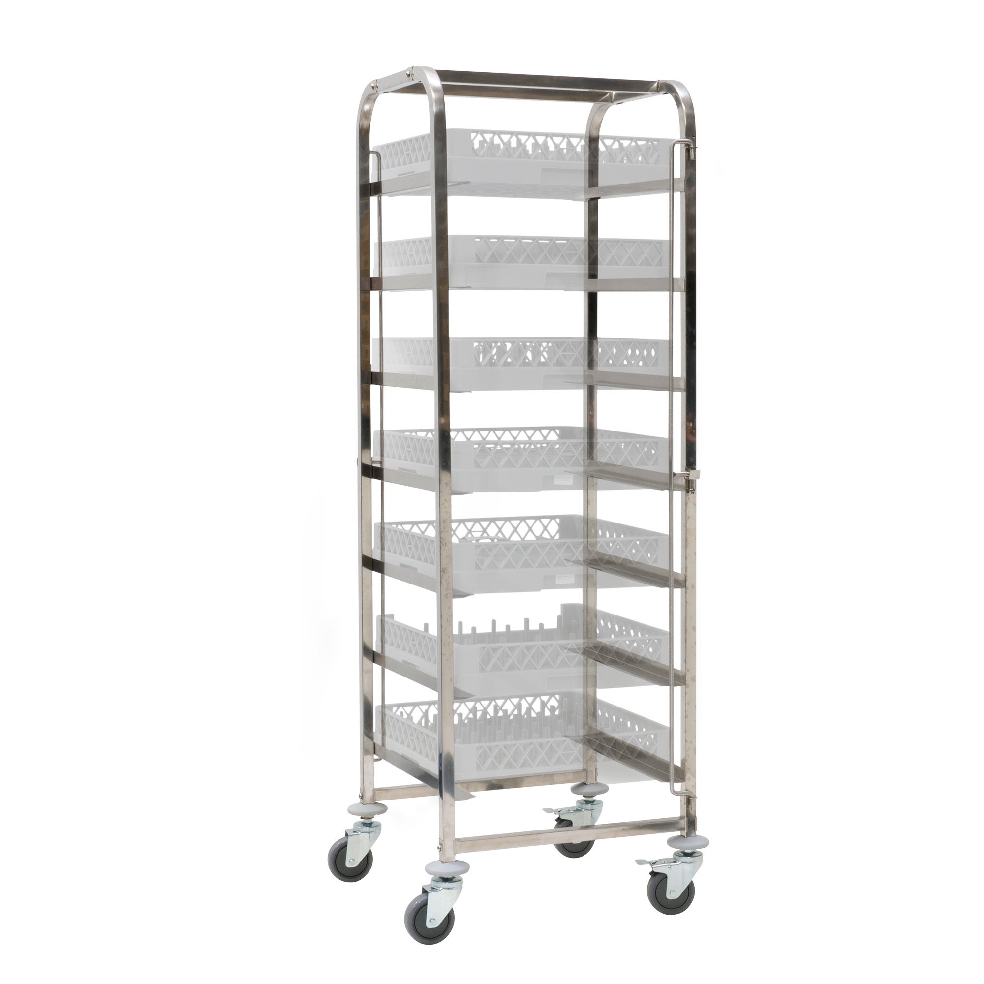 Stainless steel rack dishwasher tray trolley