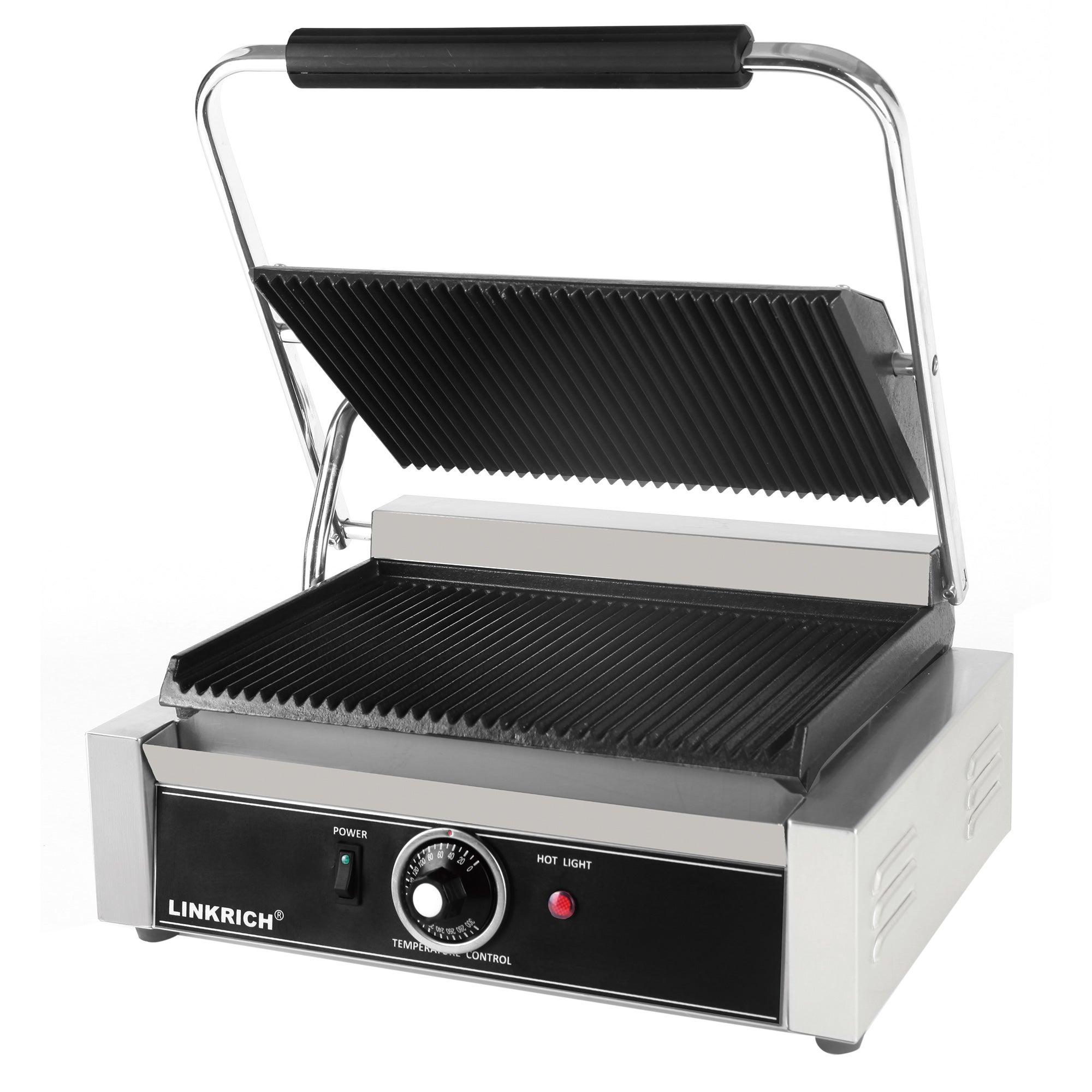 Electric grill outlet press